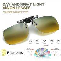 UV400 Day Night Vision Polarized Sunglasses Clip-on Anti-Glare Driving Glasses