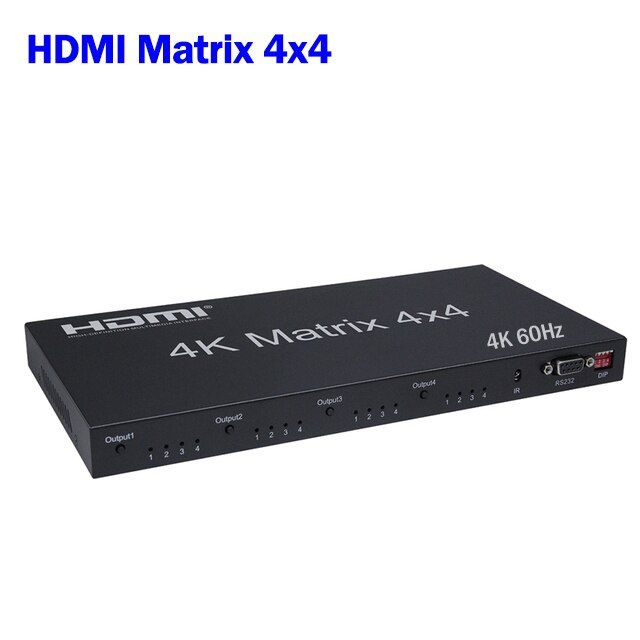 4x4เมทริกซ์จริง-hdmi-4k-60hz-2x4-hdmi-2-0เมทริกซ์สวิตช์เปิดปิด2-in-4เอาท์เมทริกซ์เครื่องกระจายสัญญาณ-hdmi-กล่องเลือกสัญญาณ-hdr-hdcp-2-2-edid