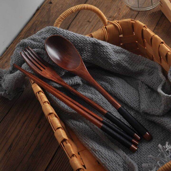 wooden-flatware-set-wooden-portable-set-chopsticks-spoon-fork-tableware-dinnerware-with-black-twining-thread