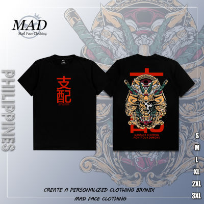 MADFACE เสื้อผ้า Domination-Demon Tee ของขวัญสำหรับ Unisex คุณภาพสูง เสื้อยืด Streetwear