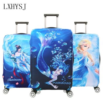 Elasticity Mermaid pattern Luggage Protective Covers Luggage Cover Suitable for 18-32 inches Suitcase Case Travel accessories