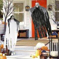 【YP】 OurWarm 1Pcs (20x40in)Halloween Hanging Creepy Props Horror Grim Reaper