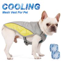 Clothes Cooling Harness Mesh Reflective Vest Coat Summer For Dogs Adjustable Cooling Vest Breathable Quick Release