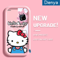 "เคส Dienya สำหรับ Realme C20 C20A C11 C11 2021 2020 Narzo 50i การ์ตูนน่ารักตลกลูกแมวฮัลโหลสีสันกันกระแทกแบบใสแบบนิ่มสุดน่ารักที่สร้างสรรค์ปลอกป้องกันโปร่งใสลายกล้องถ่ายรูปที่เคสมือถือ"