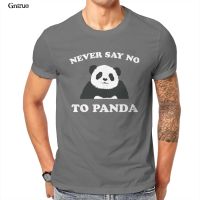 Never Say No To Panda - White Mens Tall T-Shirt Couples Gothic 90S For Male Clothing 103327 【Size S-4XL-5XL-6XL】