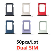 50 PcsLot Dual Nano ซิมการ์ด Dulang สล็อต Pegang สำหรับ XR 11 12 13 14 Pro XS Max Plus อะแดปเตอร์ซิมการ์ด