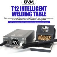 เครื่องหัวแร้งบัดกรีปรับอุณหภูมิ  GVM T12-XS Professional Constant Temperature Soldering Station for Mobile Phone BGA Rework