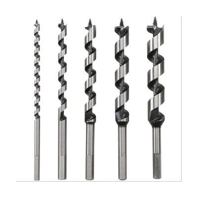 5Pcs Wood Drill Bit 9inch Length Screw Point Hex-Shank Drill Deep Hole in Woodworking Cutter