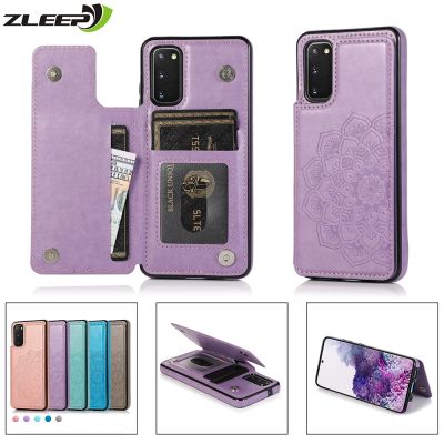 Leather Case For Samsung Galaxy S22 S21 S20 FE S10 S9 S8 Note 8 9 10 20 Ultra Plus Magnetic Card Slots Wallet Phone Cover Coque