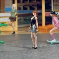 Miatoo 1:64รูปแบบผู้หญิงรูปขนาดจิ๋วตกแต่งฉาก Dioramas