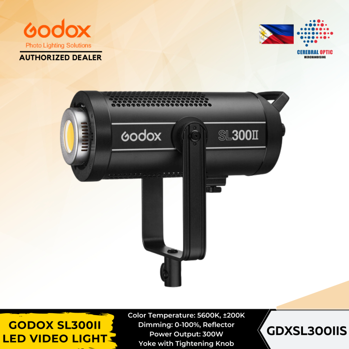 Godox SL300II LED Video Light Color Temperature 5600K, ±200K Power