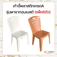 (แพ็ค5ตัว)เก้าอี้พลาสติกเกรดA รุ่นพารากอนเบสต์ ยี่ห้อModern