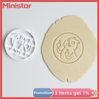 Ministar อุปกรณ์ตัดรูปคุกกี้แมว1ชิ้นอุปกรณ์อบแม่พิมพ์คุกกี้บิสกิตแบบทำมือเครื่องมืออุปกรณ์ตกแต่งห้องครัวบิสกิต