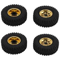 1.0 Beadlock Wheel Tire Set Deep Dish Negative Offset 3.78Mm for 1/24 RC Crawler Car Axial SCX24 FMS FCX24 Enduro24