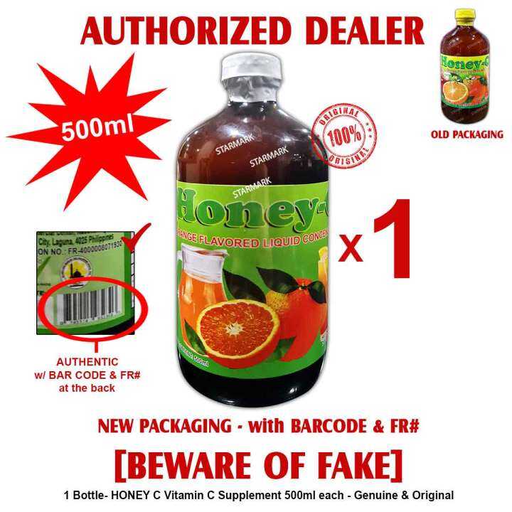Honey C Vitamins 500ml BIG Pure Honey, Citrus, Vitamin C Authentic