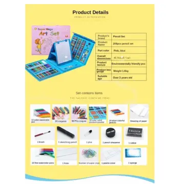 Generic Kids Coloring Set-208pieces @ Best Price Online