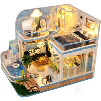 Spot parcel postdiy Handmade Cottage Graduation Gift Luxury Villa Building Model Assembled Toy Birthday Gift for Boys