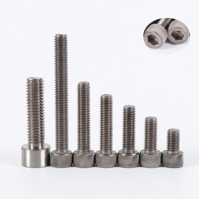 5PCS Sekrup Titanium M3M4M5M6M8 Panjang 6-50Mm Kepala Soket Hex