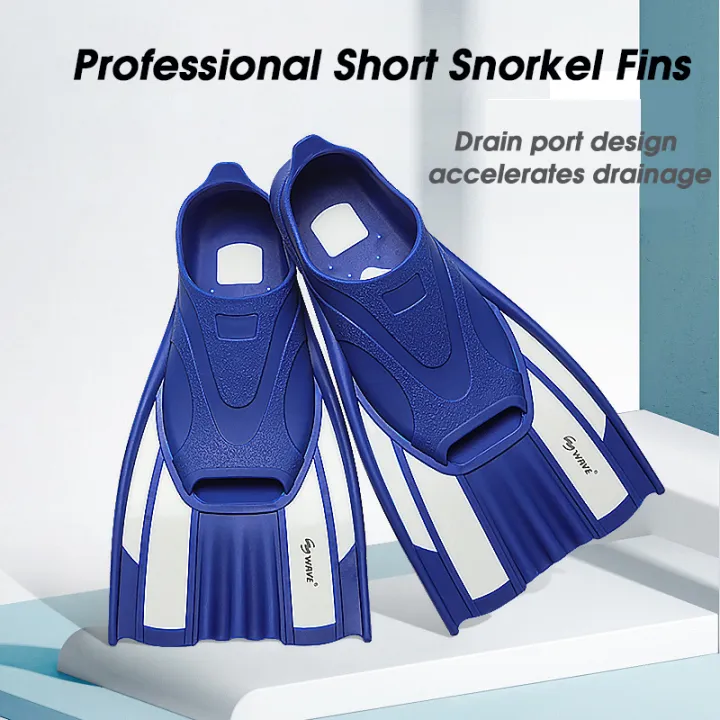 Professional Snorkel Fins Unisex Short Fins Cover Feet Adult