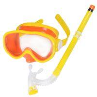 Kid Snorkel Set Snorkeling Gear for Children Unisex Swimming Goggles Anti-Fog Diving Masks Dry Top Snorkel Combo Set 094C