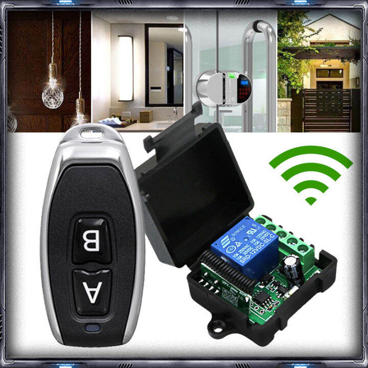 Relay Switch DC12V 1CH 433MHz Remote Control Saklar Wireless Lazada Indonesia