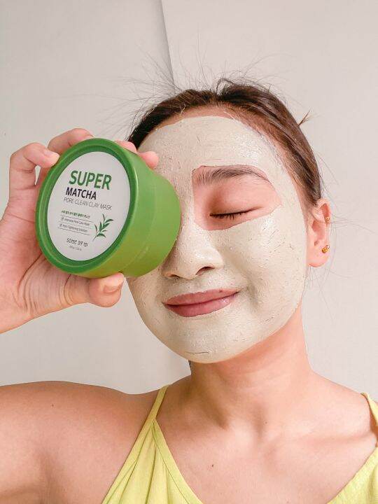 some-by-mi-super-matcha-pore-clean-clay-mask-100g-มาส์กโคลนมัจฉะ-เนื้อนุ่ม-ขจัดเซลล์ผิว-กระชับรูขุมขน