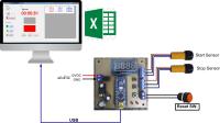 บอร์ดจับเวลาอเนกประสงค์ V.2 สามารถต่อเข้า PC บันทึกค่า (รวมเซ็นเซอร์)