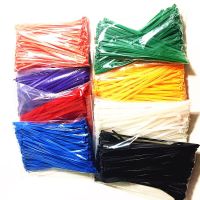 100pcs/bag 8 Colors 5x200mm Self-locking Nylon Wire Cable Zip Ties Cable Ties White Black Red Multicolor Fasten Cable