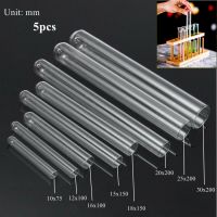 【CW】❈  5pcs  Glass Test Tube BorosilicateGlass Temperature Resistance Laboratory Chemistry U-shaped Bottom 10-30mm