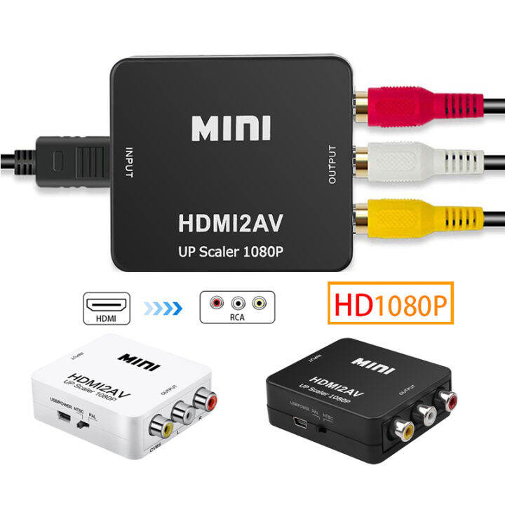 P Hdmi To Av Scaler Adapter Hdmi To Rca Av Cvsb L R Video Hdmi Av Mini Hd Video Converter