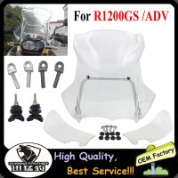 Clear R1200GS ADV Windshield WindScreen w/ Mount Support Bracket Windshield Side For BMW R 1200 GS Adventure 2005-2012