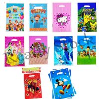 【hot sale】 ☢۞✇ B41 10pcs/pack Lootbags Birthday Party Supplies Gift Bag Frozen Blippi Super Mario Hello Kitty Paw Patrol Loot bags