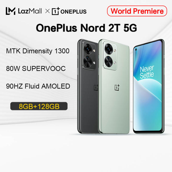 【Free Shipping + 1 Year Warranty】Global Version OnePlus Nord 2T MTK  Dimensity 1300 5G Smartphones 8GB 128GB Mobile Phone 80W Fast Charge 90Hz  AMOLED Android | Lazada PH