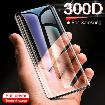 กระจกนิรภัยสำหรับ Samsung Galaxy S10e ขอบ S7 S9,S10บวกฟิล์มปกป้องป้องกันเต็มพื้นที่บนปกป้องหน้าจอโทรศัพท์