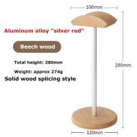 Sol ตัวยึดการแสดงผลไม้วอลนัตหูฟังแบบตั้งหูฟังเกมที่จับอลูมิเนียมสำหรับโต๊ะไม้