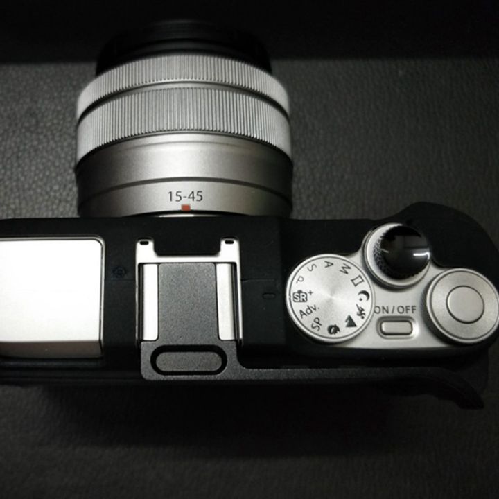 aluminum-hot-shoe-cover-thumb-rest-finger-hot-shoe-mount-handle-grip-for-fujifilm-x-a7-slr-camera