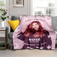 Fans Cover Black Pink Throw Blanket Rock Music Soft Warm Flannel Lovely Bed For Kids Adults Princess Blanket Home Decoration