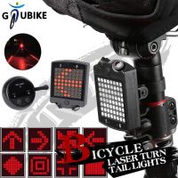 GTUBIKE Bicycle LED Turn Tail Light Wireless Remote Control Laser Turn Signal Rechargeable Bike Warning Brake Lamp Cycling Equip