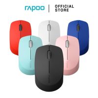 Rapoo เมาส์ไร้เสียงรบกวน M100 Silent Multi-mode Wireless Mouse (MSM100)-Bluetooth 3.0, 4.0 และ 2.4G