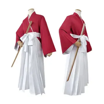 Rurouni Kenshin Himura Cosplay Costume Kendo Hakama Kimono Japanese