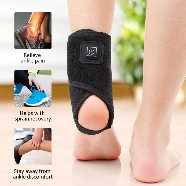 Electric Heating Ankle Brace Sprain Recovery Protection Wormwood Hot
