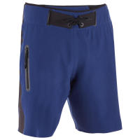 กางเกงชายหาดความยาวมาตรฐานสำหรับโต้คลื่น สีฟ้านวล STANDARD SURFING BOARDSHORTS SOFT BLUE OLAIAN