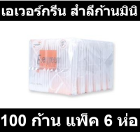 เอเวอร์กรีน สำลีก้านมินิ 100 ก้าน แพ็ค 6 ห่อ รหัส 201575