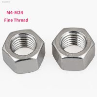 ✠ M4 M5 M6 M8 M10 M12 M14 M16 M18 M20 M22 M24 304 Stainless Steel Nut Fine Thread Hex Hexagon Nuts