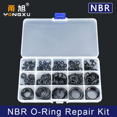 VMQ NBR ซีลแหวนซิลิโคนชุดความหนา 1.9 / 2.4 / 3.1 มม. ยางไนไตรล์ NBR O-Ring ปะเก็นซีลแหวน O แหวนยางชุด-Yinguer