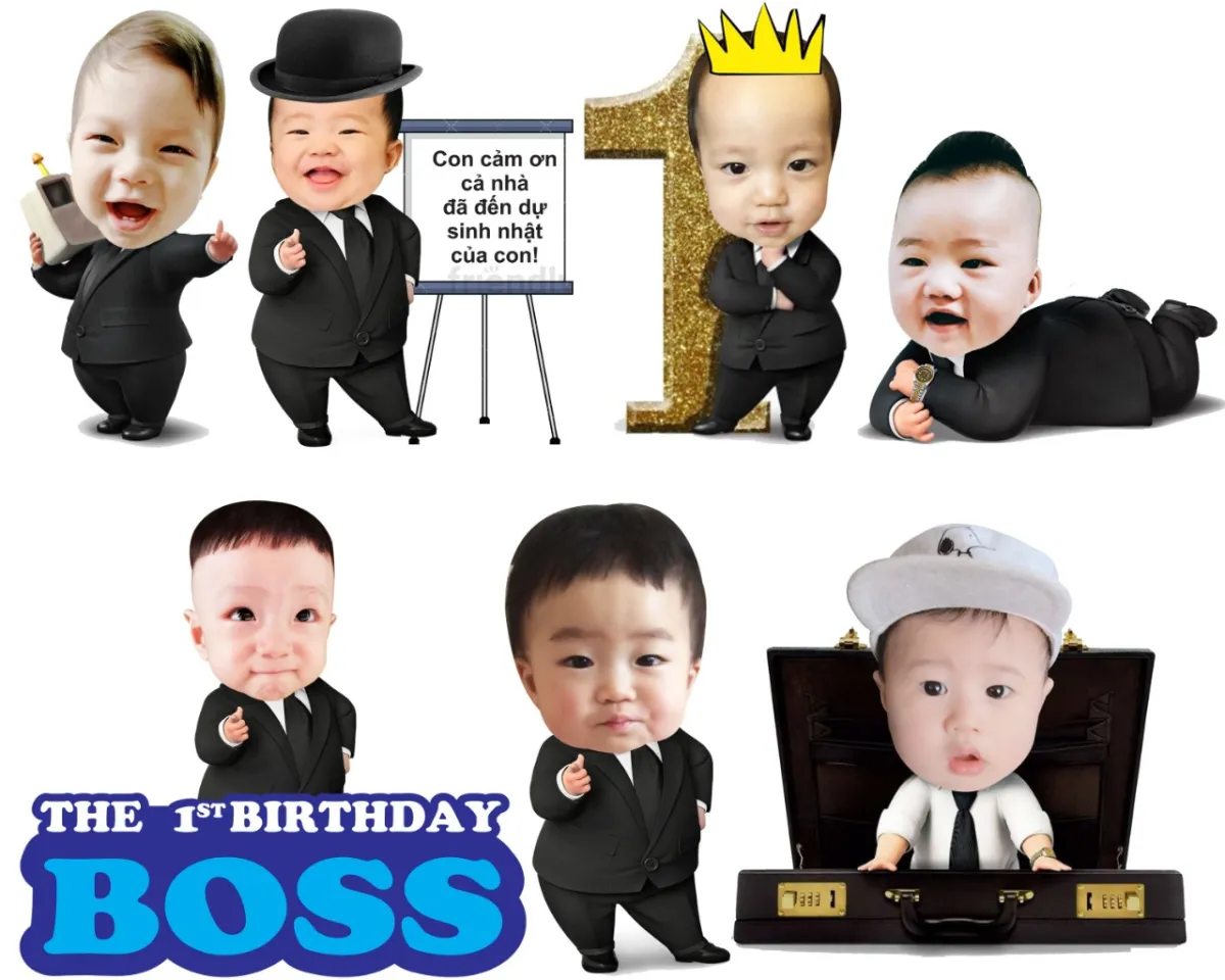 Hình chibi sinh nhật Mon Party miễn phí thiết kế cao 25cm thiết kế chibi  sinh nhật cho bé trang trí tiệc sinh nhật  Shopee Việt Nam