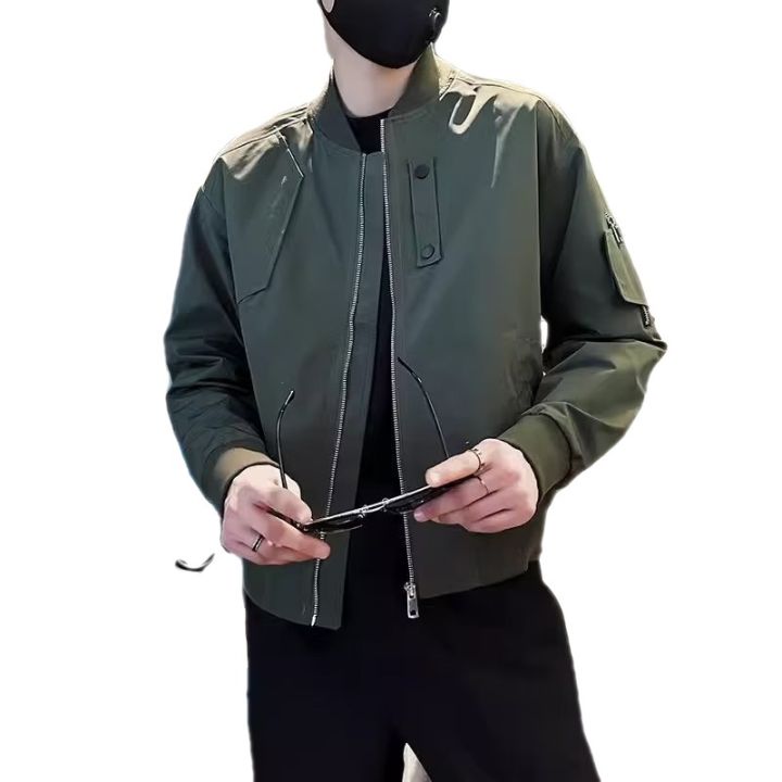 พร้อมส่ง-mno-9-jacket-j104-เสื้อแจ็คเก็ตชาย-สไตล์นักบิน-มีซับใน-แจ็คเก็ตเบสบอล-กันลมกันหนาว-เสื้อคลุมแขนยาว