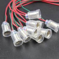 ◎✣☄ 10/20PCS E10 lamp holder With wire Small lampholder e10 base teaching instrument experiment wire length 20cm base e10 lampholder