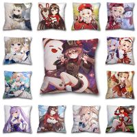 【hot】✕♛☼ Anime Genshin Printed Cases Cartoon Klee Xiao Venti Hutao Room Sofa Car