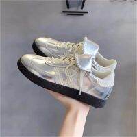 ▣₪  Moral Training Shoes Low Top Sneakers Round Toe Thin Leather Flats Chaussure